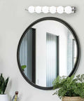 LED Vanity Mirror Light with Globe Shades