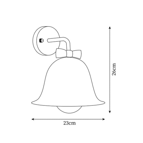 Bow-Shaped Mini Resin Wall Lamp for Bedroom or Hallway