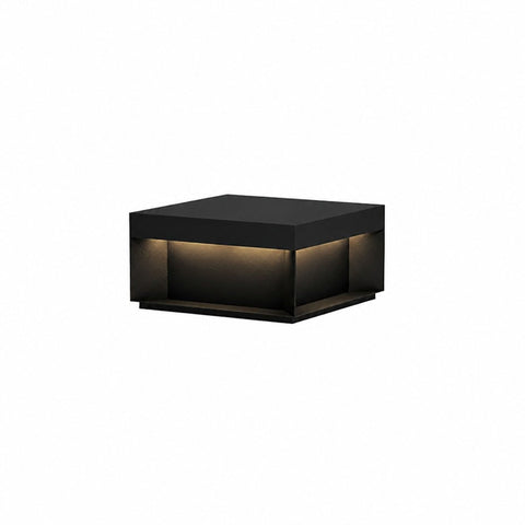 Black Box Outdoor Post Light with Weatherproof Housing