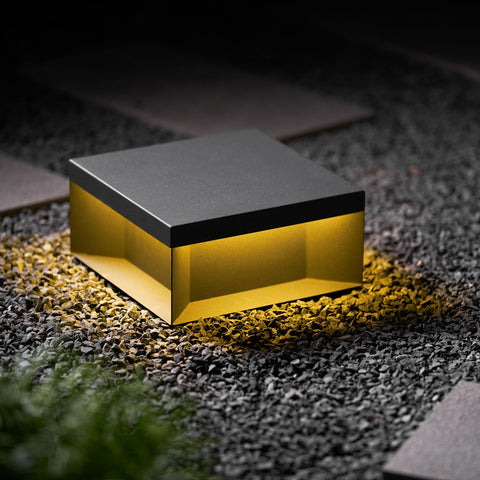 Black Box Outdoor Post Light with Weatherproof Housing