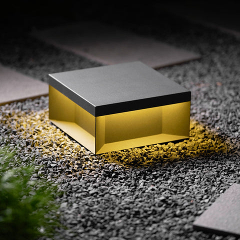 Black Box Outdoor Post Light with Weatherproof Housing