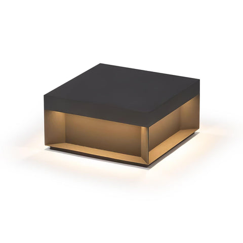 Black Box Outdoor Post Light with Weatherproof Housing