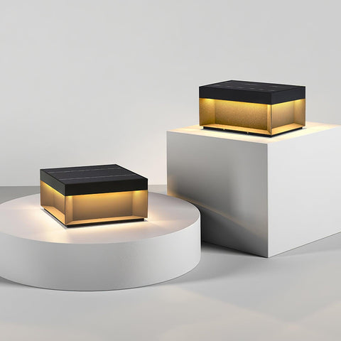 Black Box Outdoor Post Light with Weatherproof Housing