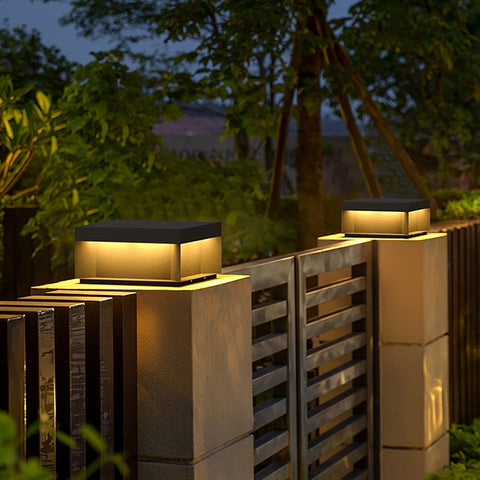 Black Box Outdoor Post Light with Weatherproof Housing