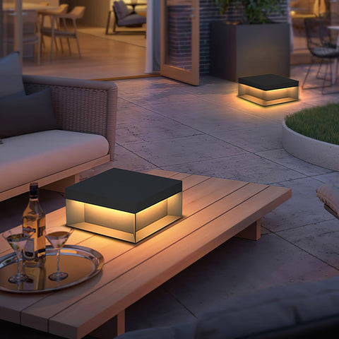 Black Box Outdoor Post Light with Weatherproof Housing