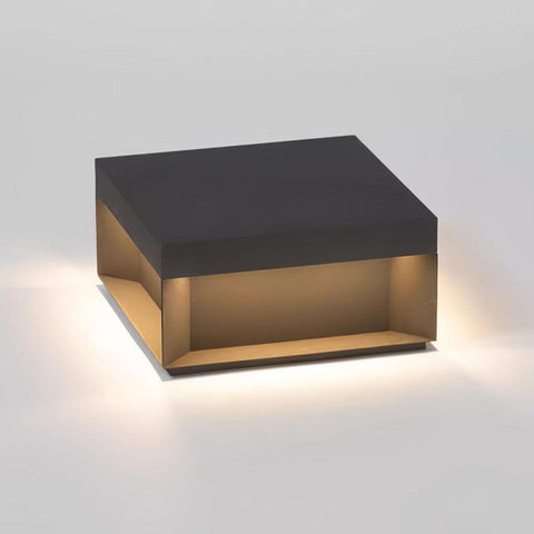 Black Box Outdoor Post Light with Weatherproof Housing