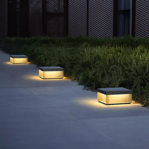 Black Box Outdoor Post Light with Weatherproof Housing