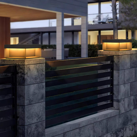 Black Box Outdoor Post Light with Weatherproof Housing