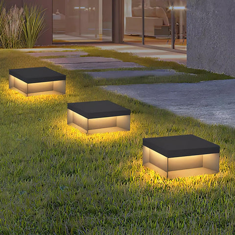 Black Box Outdoor Post Light with Weatherproof Housing