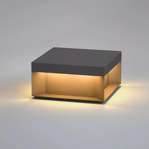 Black Box Outdoor Post Light with Weatherproof Housing