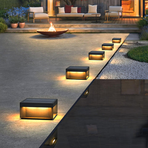 Black Box Outdoor Post Light with Weatherproof Housing