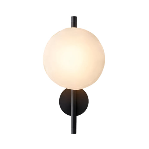 Wall Light with Round Glass Shade