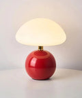 Mushroom-Shaped Ceramic LED Table Lamp with Color Modes — product view
