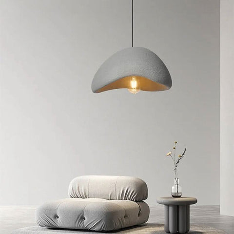 Sculpted Bouclé Pendant Ceiling Light