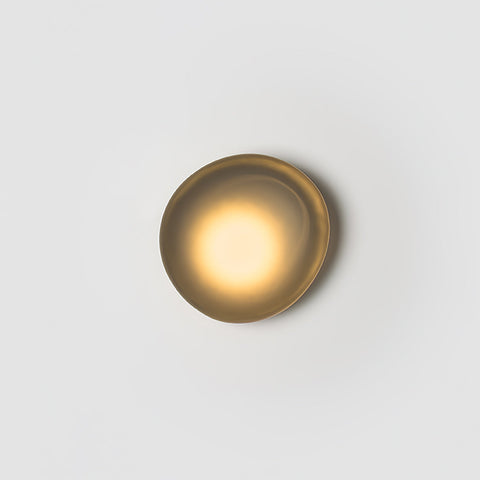 Hand-Blown Bubble Glass Wall Lamp with Sculptural Shade