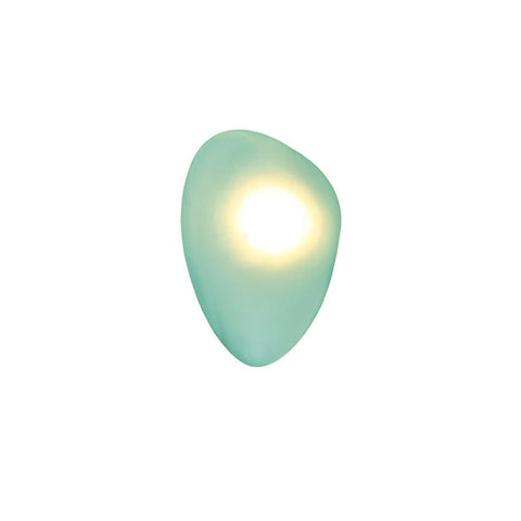 Hand-Blown Bubble Glass Wall Lamp with Sculptural Shade