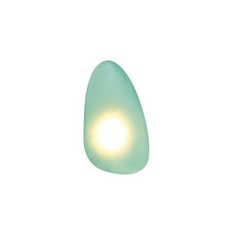 Hand-Blown Bubble Glass Wall Lamp with Sculptural Shade