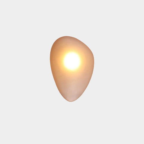Hand-Blown Bubble Glass Wall Lamp with Sculptural Shade