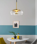 Glass LED Pendant Light with Color Options