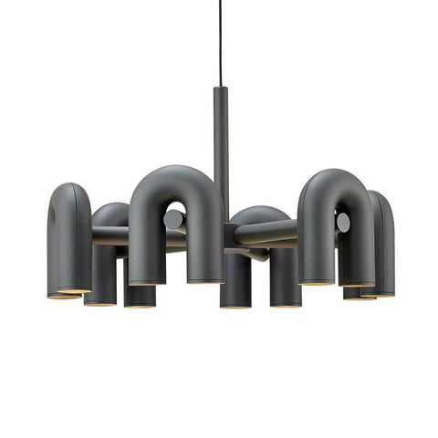 Cirkus Adjustable Chandelier with Rotating U-Shaped Heads