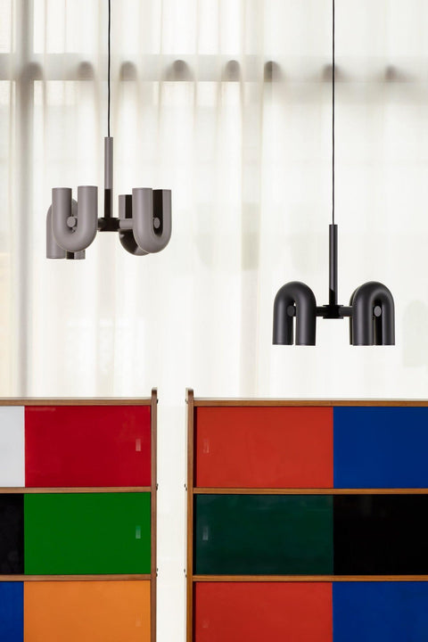 Cirkus Adjustable Chandelier with Rotating U-Shaped Heads