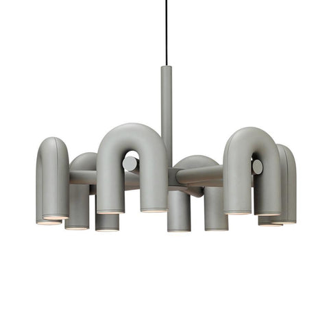 Cirkus Adjustable Chandelier with Rotating U-Shaped Heads
