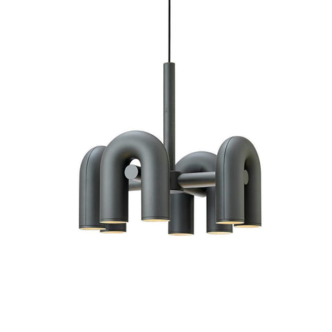 Cirkus Adjustable Chandelier with Rotating U-Shaped Heads