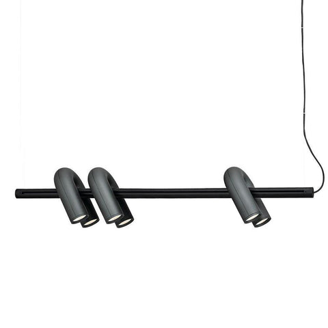 Cirkus Adjustable Chandelier with Rotating U-Shaped Heads