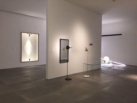 Floor Lamp with Adjustable Cone Shade and Marble Base