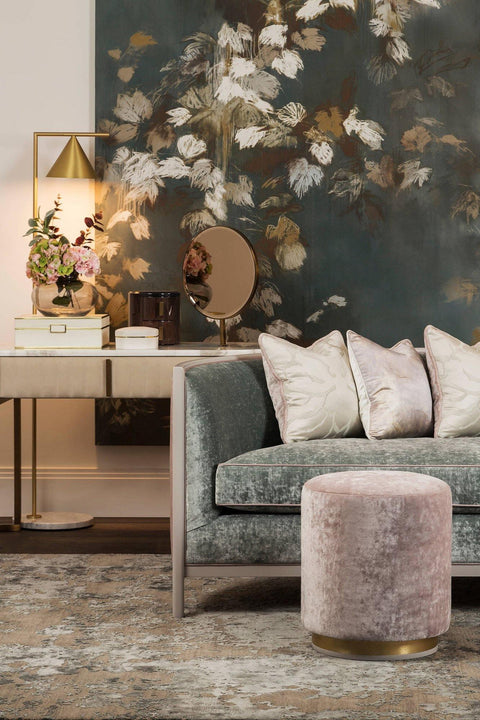 Floor Lamp with Adjustable Cone Shade and Marble Base