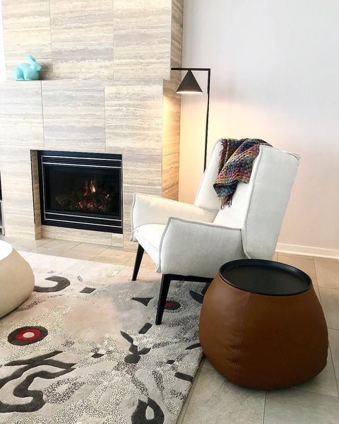 Floor Lamp with Adjustable Cone Shade and Marble Base