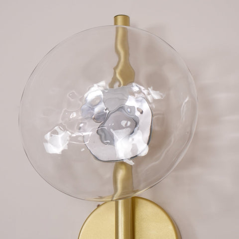 Wall Light with Round Glass Shade