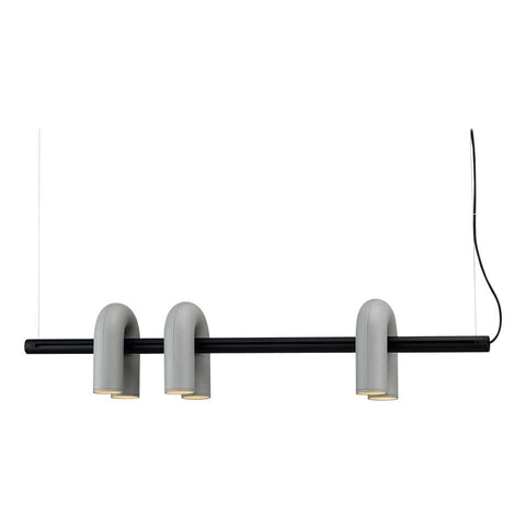 Cirkus Adjustable Chandelier with Rotating U-Shaped Heads