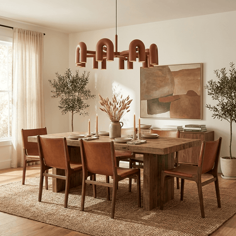 Cirkus Adjustable Chandelier with Rotating U-Shaped Heads