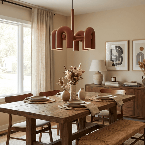 Cirkus Adjustable Chandelier with Rotating U-Shaped Heads