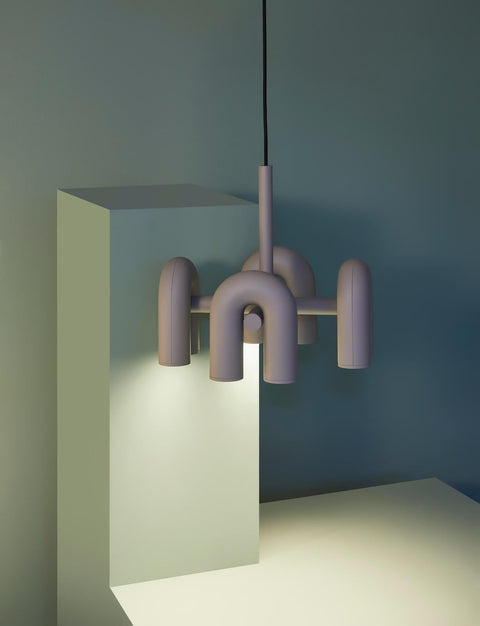 Cirkus Adjustable Chandelier with Rotating U-Shaped Heads