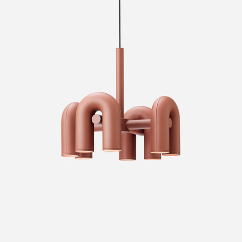 Cirkus Adjustable Chandelier with Rotating U-Shaped Heads
