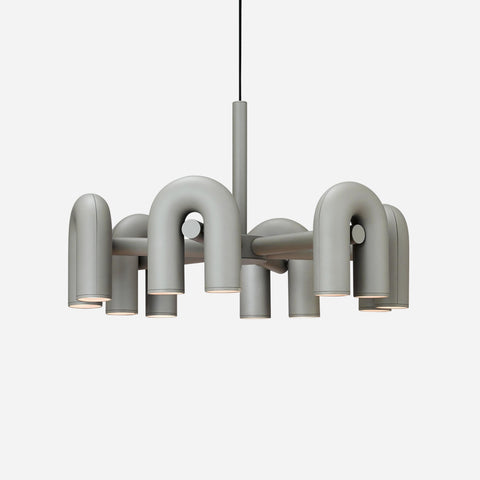 Cirkus Adjustable Chandelier with Rotating U-Shaped Heads