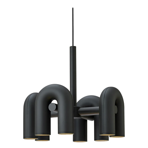 Cirkus Adjustable Chandelier with Rotating U-Shaped Heads