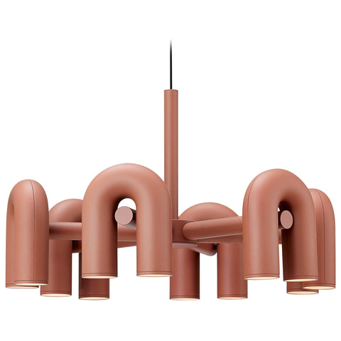 Cirkus Adjustable Chandelier with Rotating U-Shaped Heads