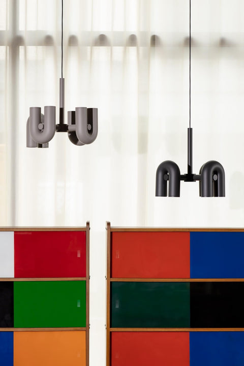 Cirkus Adjustable Chandelier with Rotating U-Shaped Heads