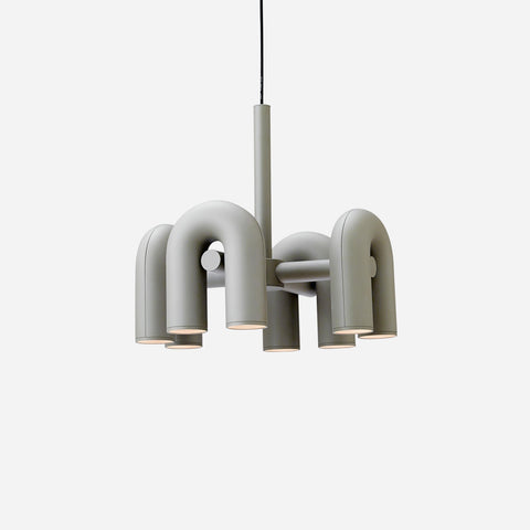 Cirkus Adjustable Chandelier with Rotating U-Shaped Heads
