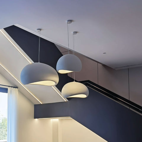 Sculpted Bouclé Pendant Ceiling Light