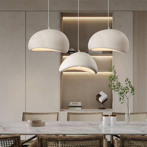 Sculpted Bouclé Pendant Ceiling Light