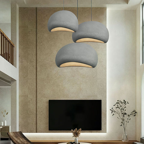 Sculpted Bouclé Pendant Ceiling Light