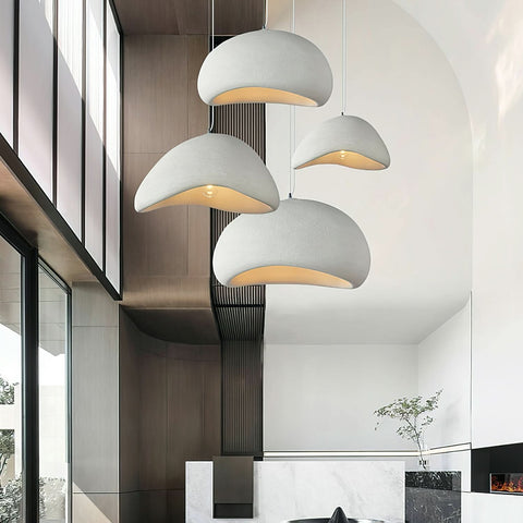 Sculpted Bouclé Pendant Ceiling Light
