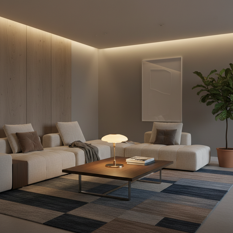 Metal and Glass LED Table Lamp