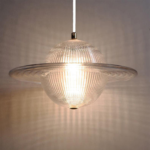 Glass Planet Pendant Light with Integrated LED