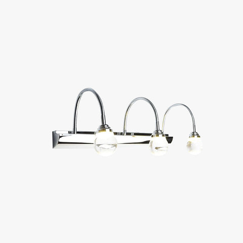 Adjustable Gooseneck Wall Light with Two or Three Light Heads for Indoor Spaces