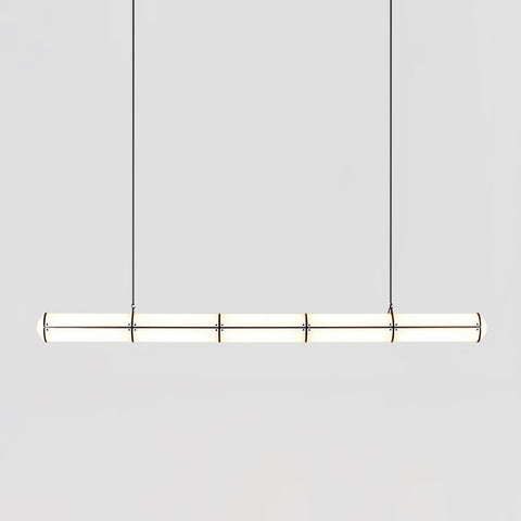 Endless Linear Pendant Light with Cylindrical Acrylic Shade